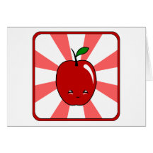 Kawaii Apple (pojken) Hälsnings Kort