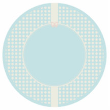 KAWAII-BAND OCH PASTELLFÄRGADE BLÅTT FÖR POLKADOTS ACRYLIC CUT OUT