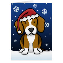 Kawaii Beaglejulkort