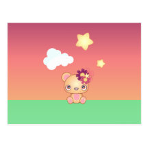 Kawaii björn vykort