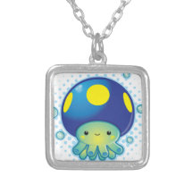 Kawaii bläckfiskchampinjon skräddarsydda halsband