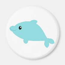 Kawaii delfin kylskåps magneter