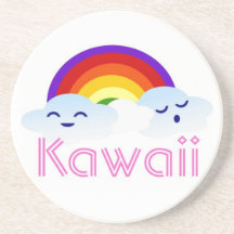 Kawaii drinkkustfartyg underlägg för glas