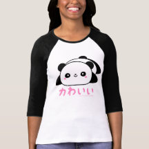 Kawaii (gullig) Panda T-shirts