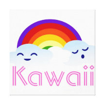Kawaii kanfastryck canvasdukar med gallerikvalitet