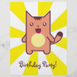 Kawaii katt custom flyer