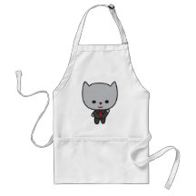 Kawaii katt med Tieförklädet