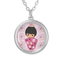 Kawaii Kokeshi dockahalsband