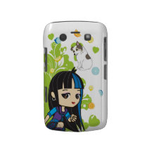 Kawaii Mika den Punk flickan Chibi 9700/9780 Blackberry Bold Skydd