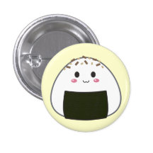 Kawaii "Onigiri" risboll med toppningar Pins