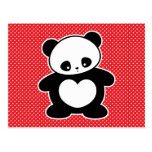 Kawaii panda vykort