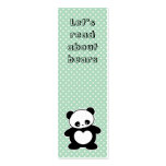 Kawaii pandabokmärke visit kort