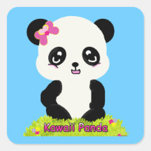 Kawaii Pandaklistermärke