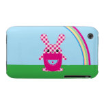 Kawaii rutig kanin iPhone 3 hud