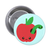 Kawaii ruttna Apple Knappar