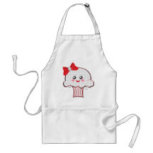 Kawaii skallemuffin förkläde