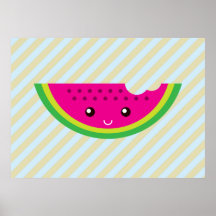 Kawaii vattenmelon posters