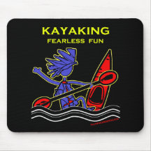Kayaking oförskräckt roligt mus mattor