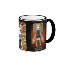 "Kayla" Steampunk felik mugg