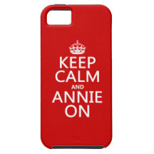 Keep Calm and Annie On - Custom Color iPhone 5 Case