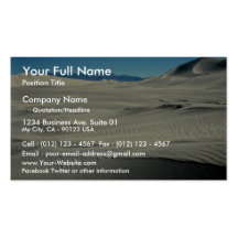 Kelso dyner, nära Death Valley, Kalifornien, USA Visitkort Mallar