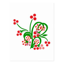 Kelten Blumen Ornament celtic flowers Postkarte