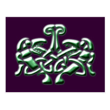 keltisches Muster celtic pattern Postkarte