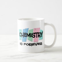 Kemi är för evigt kaffe koppar