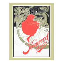 Kenwood cyklar art nouveau anpassade inbjudningskort
