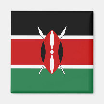 Kenya flaggamagnet magneter för kylskåp