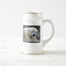 Keramisk polar björnstein kaffe mugg