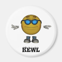 KEWL-Emoticonmagnet Kylskåpsnagnet