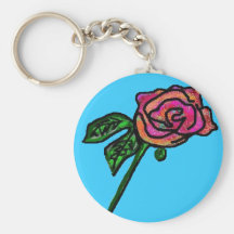 Keychain för himmelblåttro nyckel ring