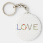 Keychain för kärlekordkonst nyckelringar