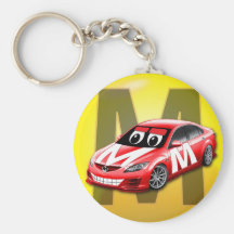 Keychain "för M-" logotypbil Nyckelring