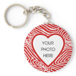 Keychain för Scribbleprint hjärtagräns mall