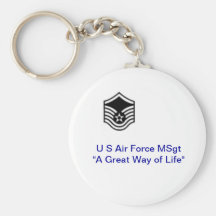 Keychain för U.S.A.F. Msgt Nyckel Ring
