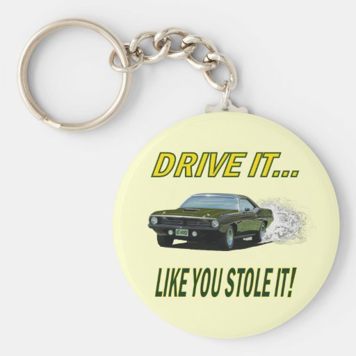 Keychain med "DREV DET! …", design Nyckel Ring