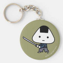 Keychain - RiceBall Samurai - GoldBack Nyckelringar