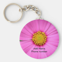 Keychain rosablomma nyckelringar