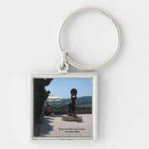 Keychain - skulptur över San Gimignano Nyckelringar