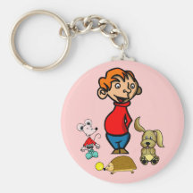 keychain "tecknadkonst ", nyckel ringar