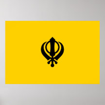 Khanda Sikhism Affisch