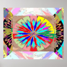 Kickenergidiamant - blomma Chakra Affisch