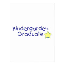 Kidergarden student (blått) vykort