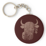 Kinesisk Zodiacoxe i Kanjitappning Keychain