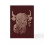 Kinesisk Zodiacoxe i Kanjitappningkort