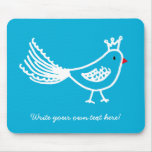 King Bird Blue Mouse Pad