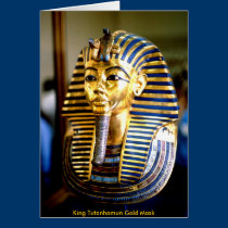 KingTut guld för kung Tutanhamun maskerar kort