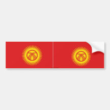 Kirgizistanflaggabildekal